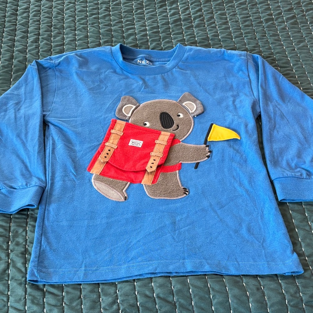 Next Blue Long Sleeve Shirt with Koala Design